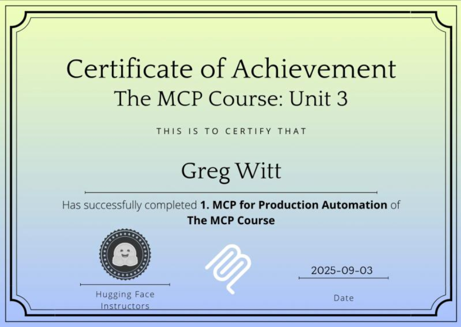 HuggingFace MCP Fundamentals Certification