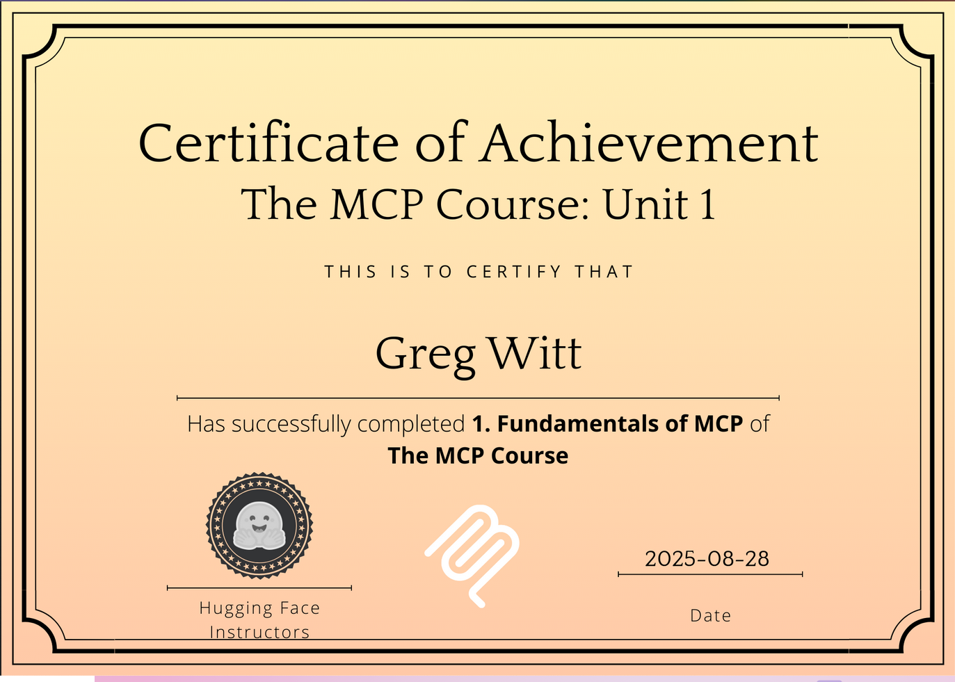 HuggingFace MCP Fundamentals Certification