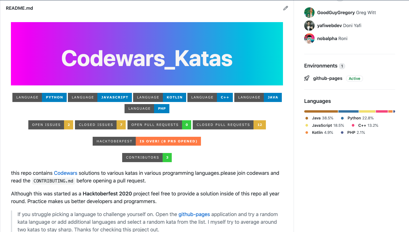 CodeWars Katas Repo